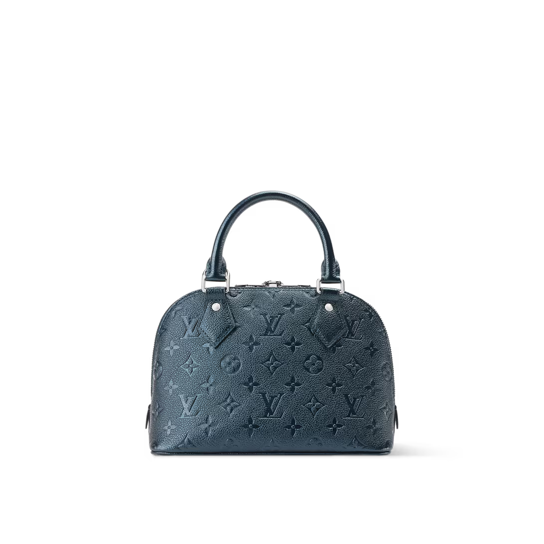 Alma BB Blue Monogram Print