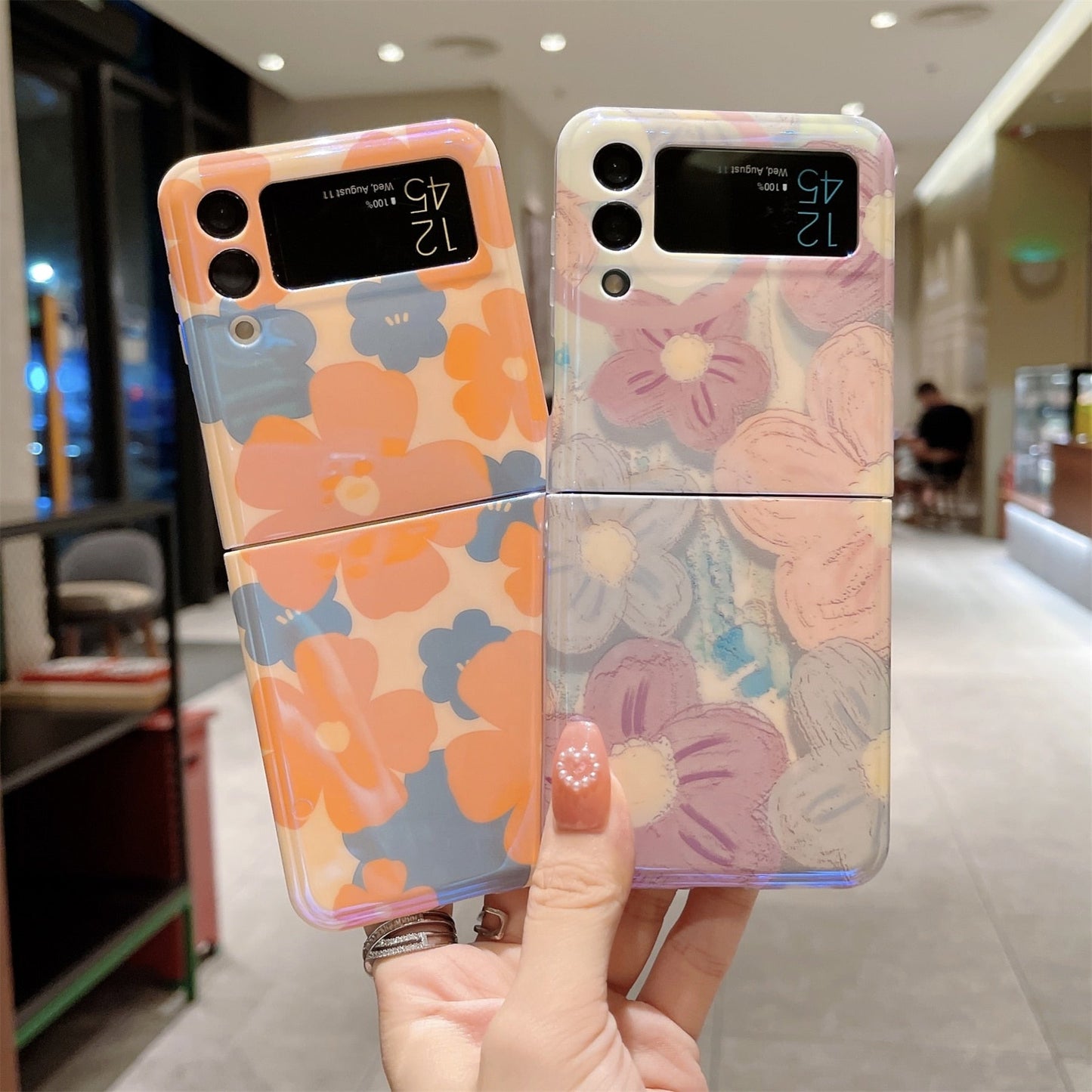 Oil Painting Flowers Case for Samsung Galaxy Z Flip 4