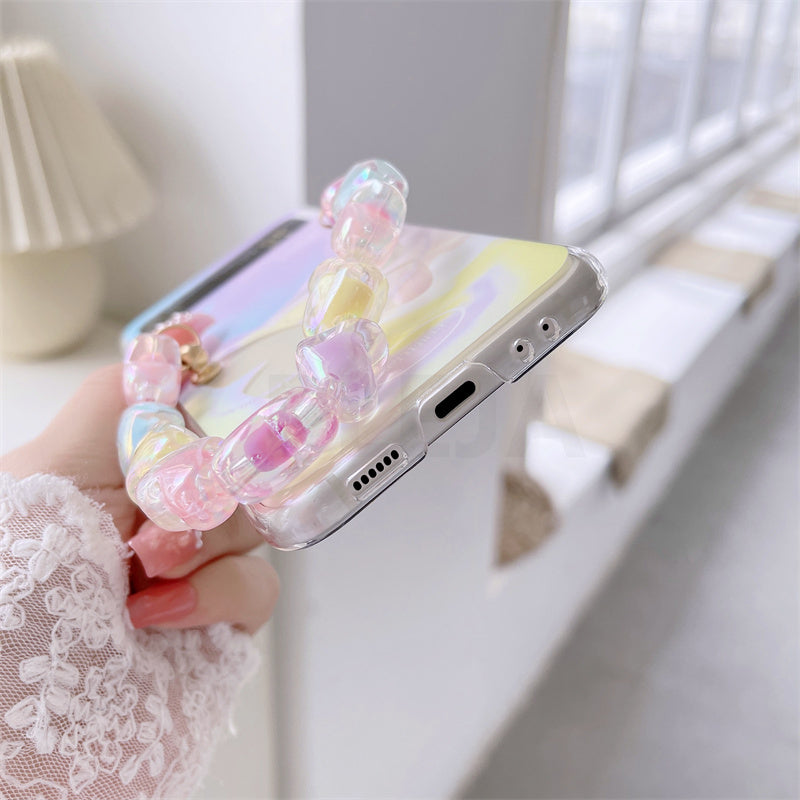 Cute Butterfly Bracelet Phone Stand Case For Samsung Galaxy Z Flip 4