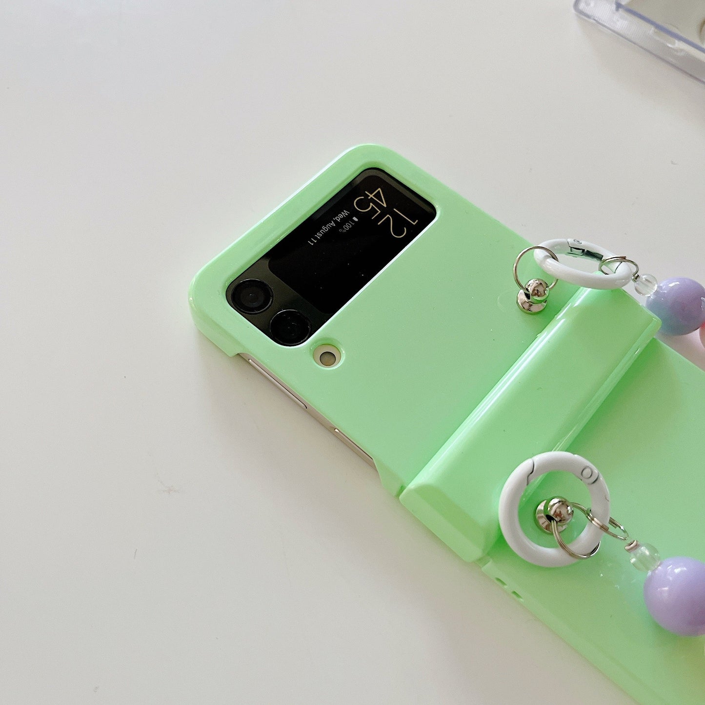 Cute Colorful Flowers Bracelet Phone Case For Samsung Galaxy Z Flip 4