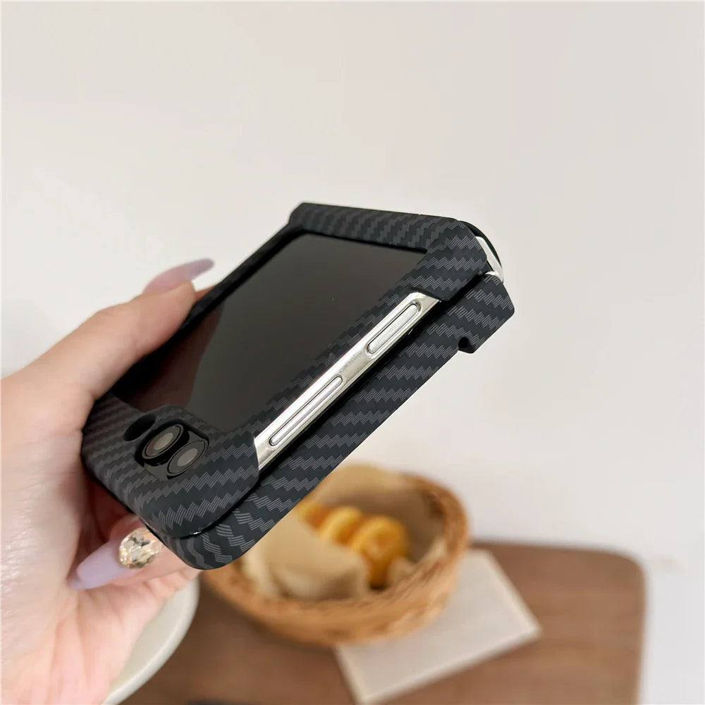 Carbon Fiber Case With Hinge Protection