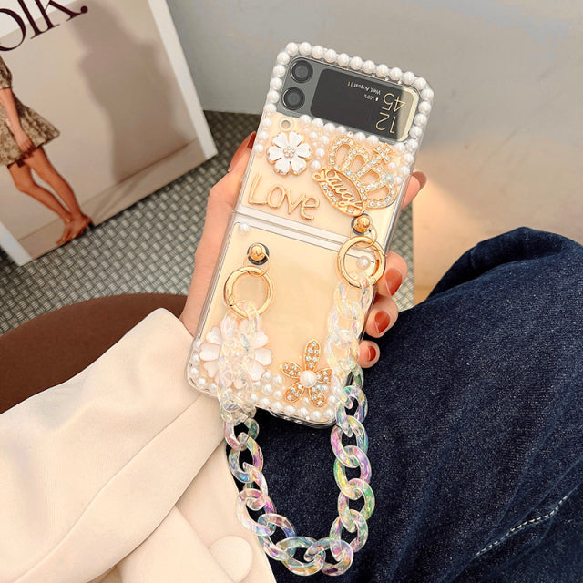Bracelet Diamond Case For Samsung Galaxy Z Flip 4
