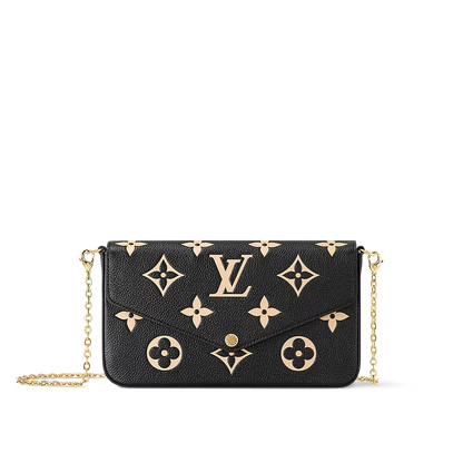 Felicie Pouch Black Beige