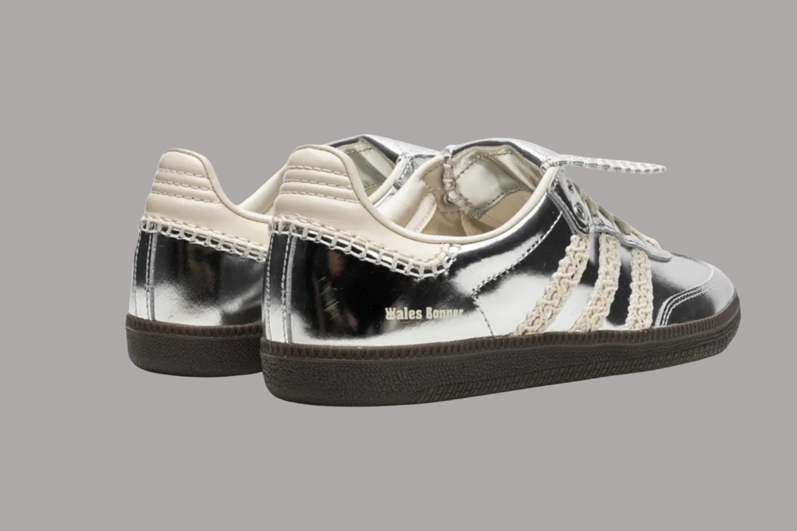 Metallic Silver Heritage Sneakers – Premium Retro Edition