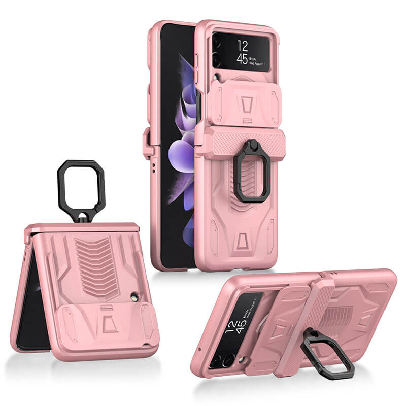 Magnetic Armor Case with Camera Protection For Samsung Galaxy Z Flip 4