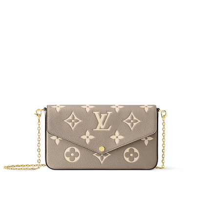 Felicie Pouch Monogram Cream