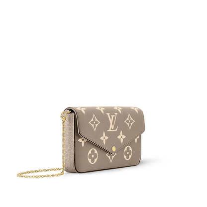 Felicie Pouch Monogram Cream