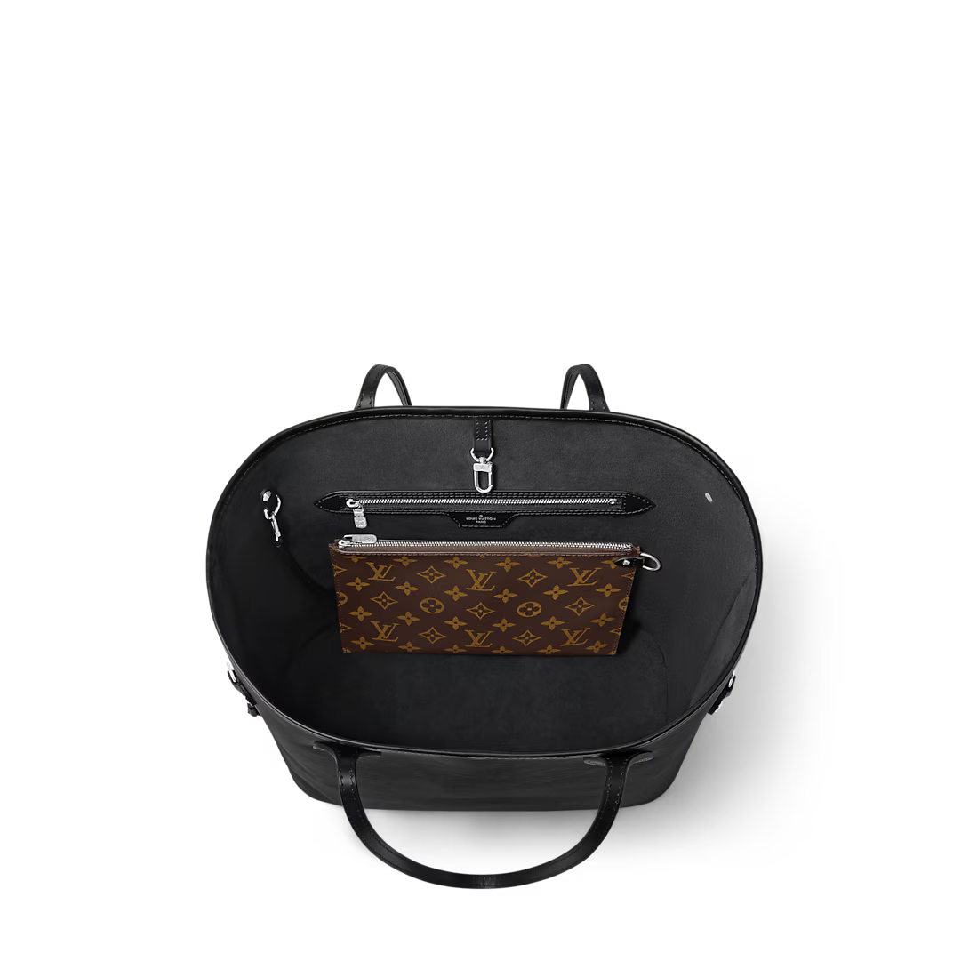 Never Full MM Black Epi Leather