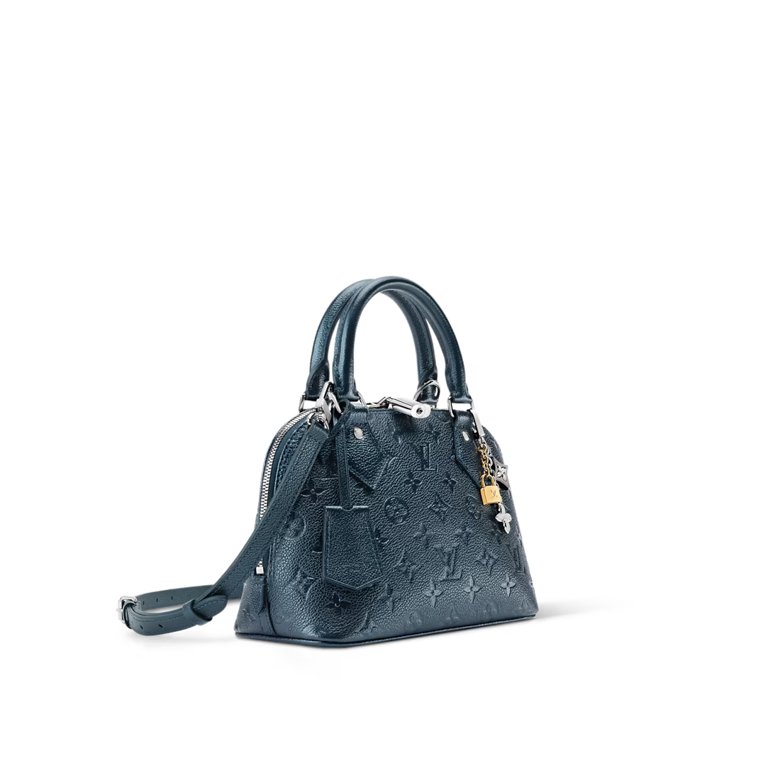 Alma BB Blue Monogram Print