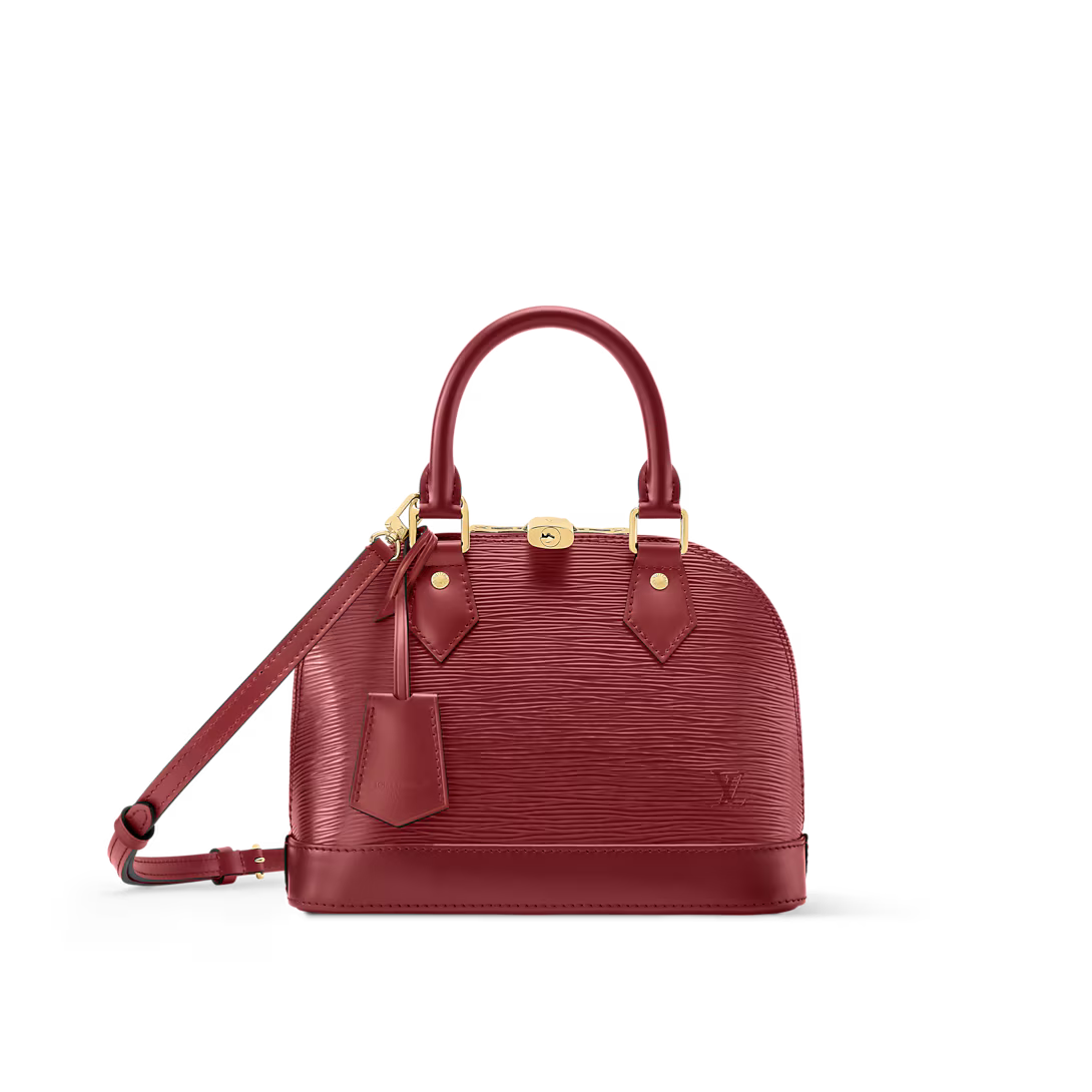 Alma BB Red Monogram Print