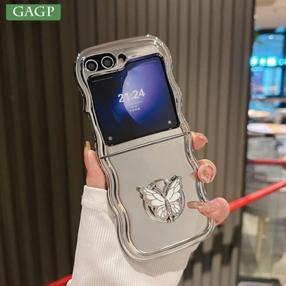 Luxury Butterfly Rotating Case for Samsung Galaxy Z Flip Series
