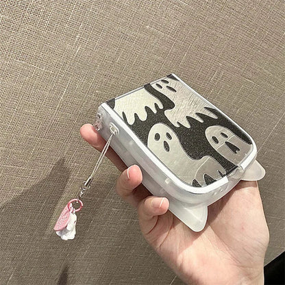 Halloween Ghost Mirror Phone Case for Samsung Z Flip Series