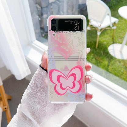 Butterfly Painted Shockproof Case For Samsung Galaxy Z Flip 4