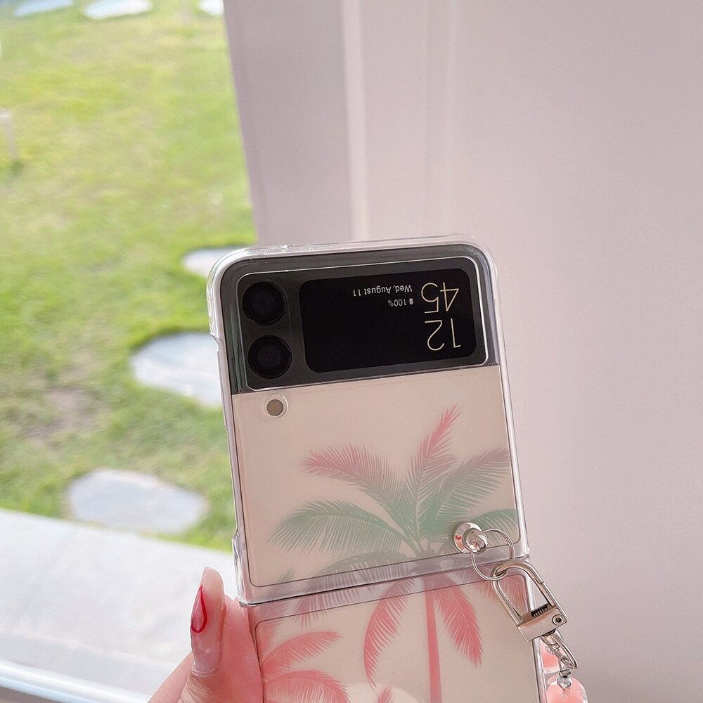 Simplicity Coconut Tree Phone Case For Samsung Galaxy Z Flip 4