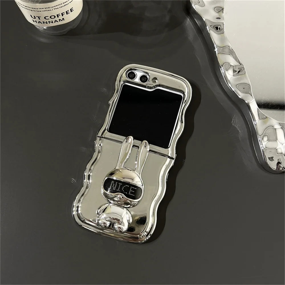 Rabbit Stand Wave Case for Samsung Galaxy Z Flip 3/4/5/6
