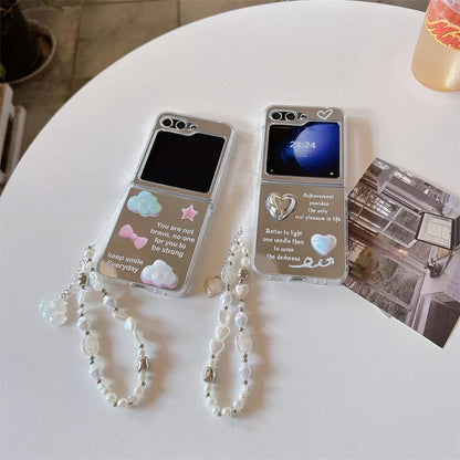 3D Cloud Love Heart Case for Samsung Galaxy Z Flip 3/4/5