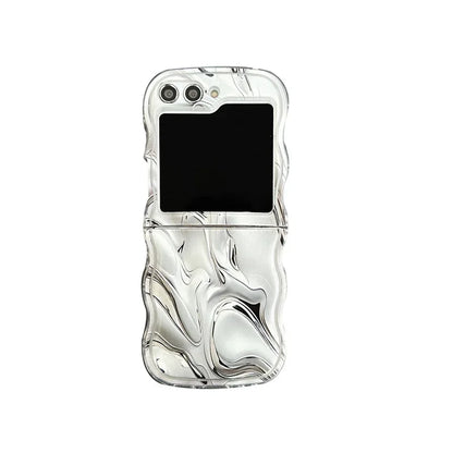 Metallic Water Ripple Phone Case for Samsung Galaxy Z Flip Series