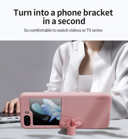 Liquid Silicone Case with Strap For Samsung Galaxy Z Flip 5