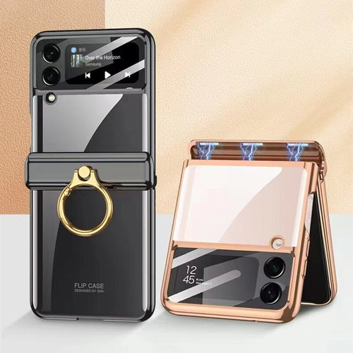 Plating transparent Case for Samsung Galaxy Z Flip 4
