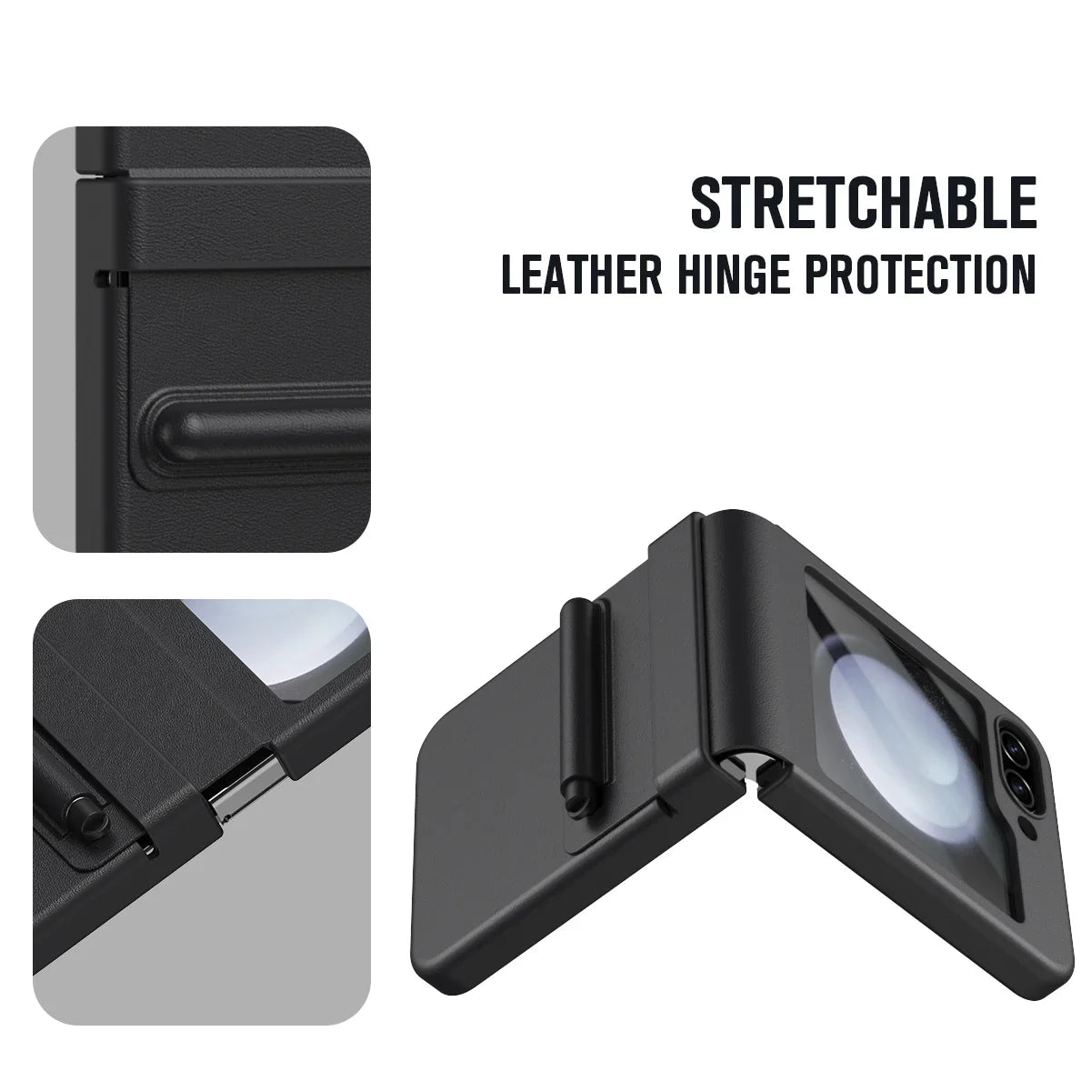 Leather Case With Touch Pen Case for Galaxy Z Flip 5