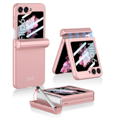 Shockproof Case with Magnetic Hinge Protection and Touch Pen for Samsung Galaxy Z Flip 6