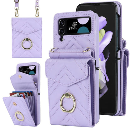 Luxury Crossbody Wallet Case for Samsung Galaxy Z Flip