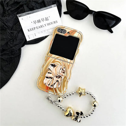 Metallic Water Ripple Phone Case for Samsung Galaxy Z Flip Series