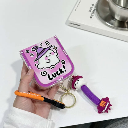 Happy Halloween Ghost Case for Samsung Galaxy Z Flip 3/4/5/6