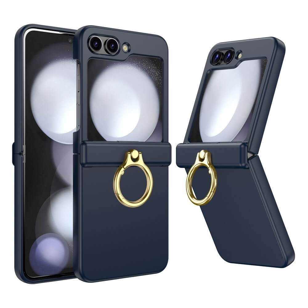 Shockproof Matte Case with Ring Holder For Samsung Galaxy Z Flip 5