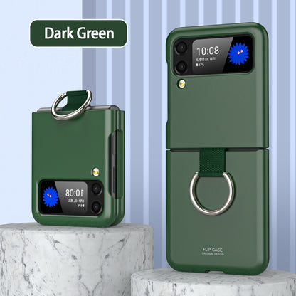 Shockproof Matte Case with Ring For Samsung Galaxy Z Flip 4