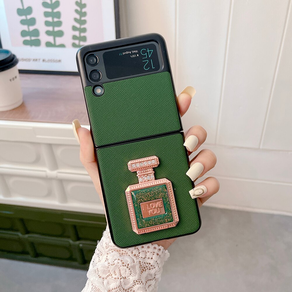 Luxury Case With Perfume Bottle Bracket for Samsung Galaxy Z Flip 4