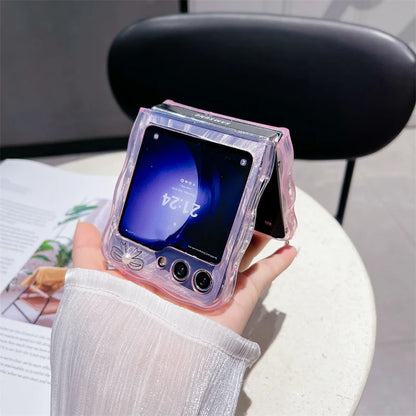 Cute Pearl Bow Case for Samsung Galaxy Z Flip 3/4/5