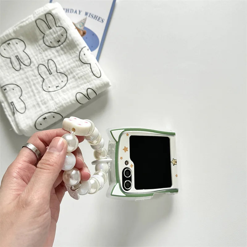 Cartoon Christmas Rabbit Hard Case for Samsung Galaxy Z Flip Series