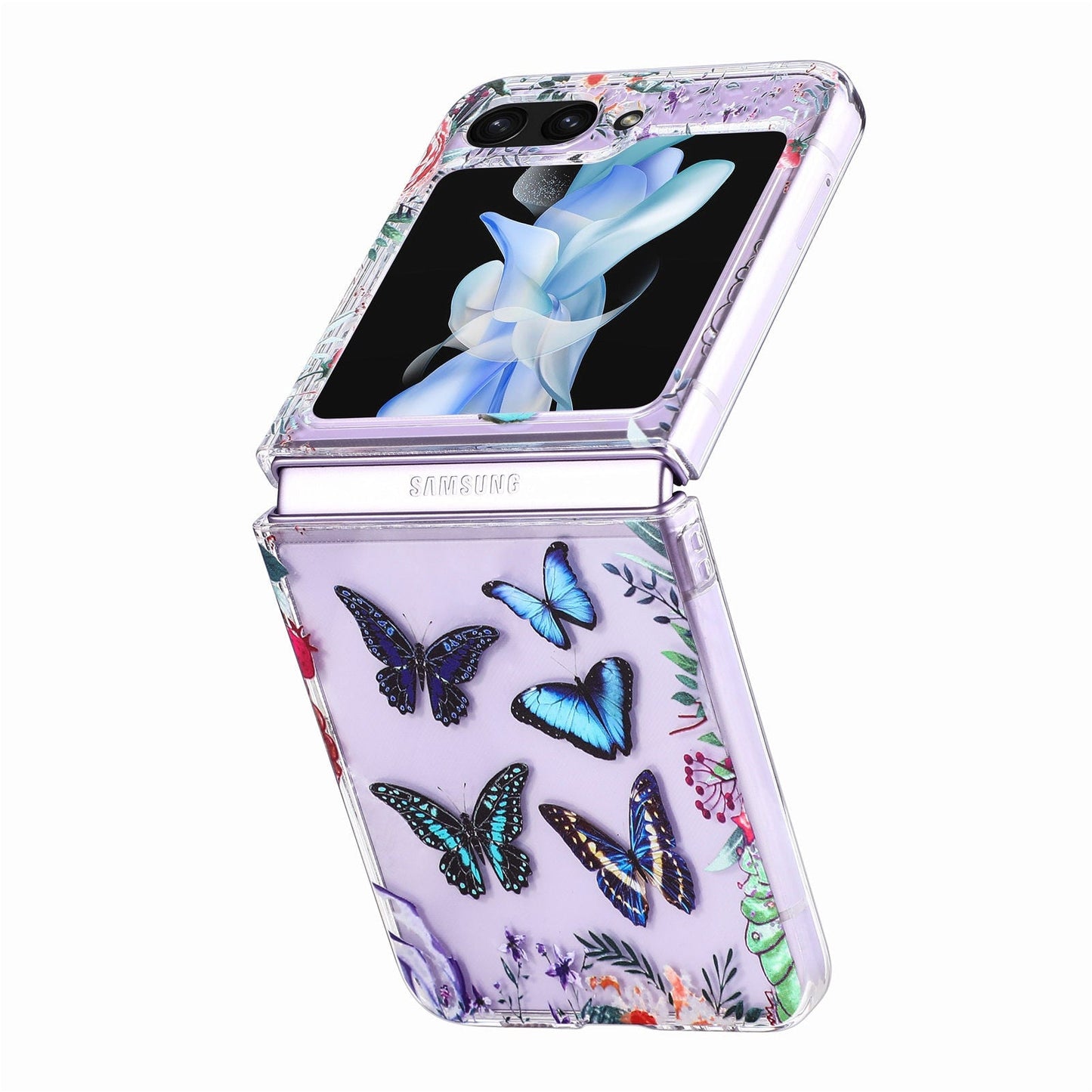 Anti-drop Painted Butterfly Cover for Samsung Galaxy Z Flip 5