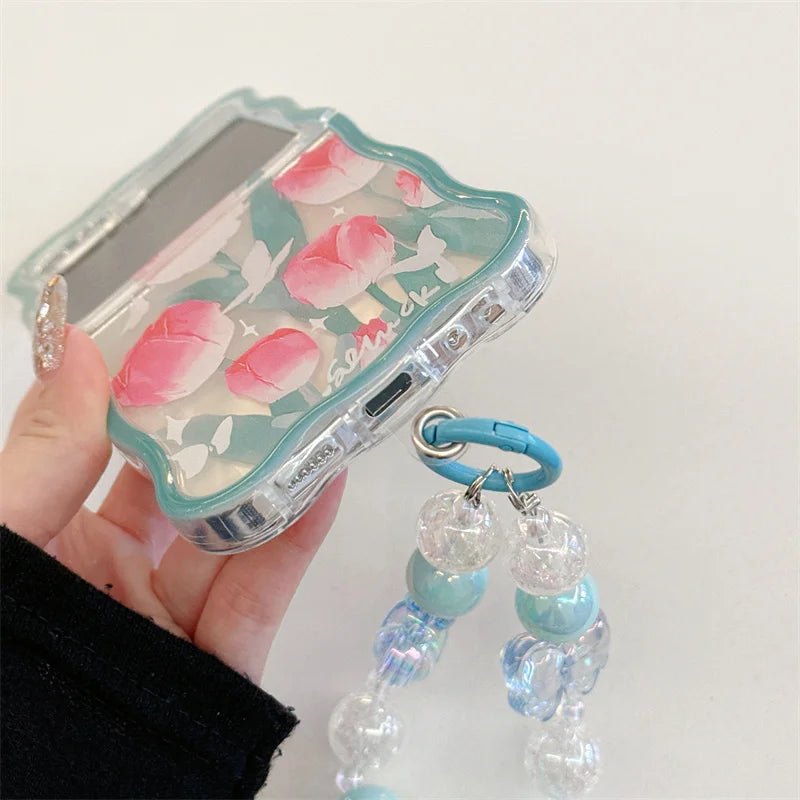 Cute Tulip Flower Case for Samsung Galaxy Z Flip 3/4/5