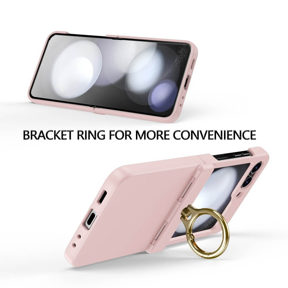 Shockproof Matte Case with Ring Holder For Samsung Galaxy Z Flip 5