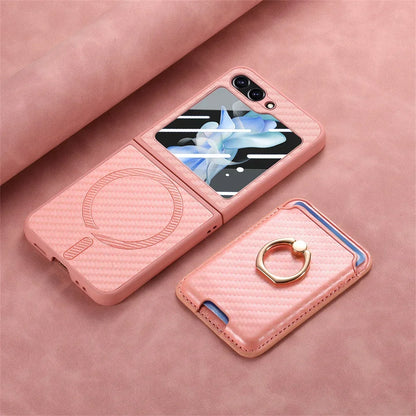 2 in 1 Detachable Carbon Fiber Case and Card Wallet