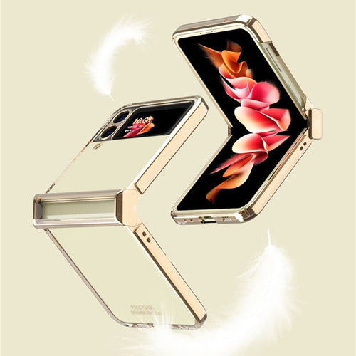 Transparent Plating Frame Full Protection For Galaxy Z Flip 4