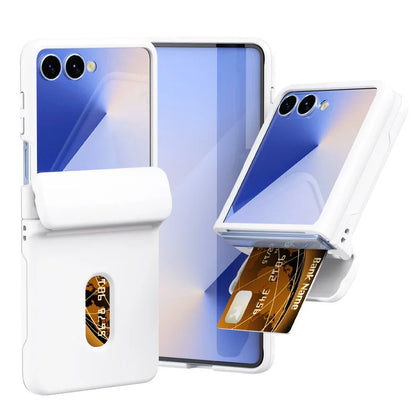 Card Slot Wallet Case with Hinge Shield