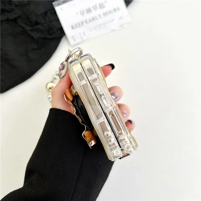 Metallic Water Ripple Phone Case for Samsung Galaxy Z Flip Series