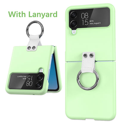 Luxury Ring Holder Case With Lanyard For Samsung Galaxy Z Flip 4