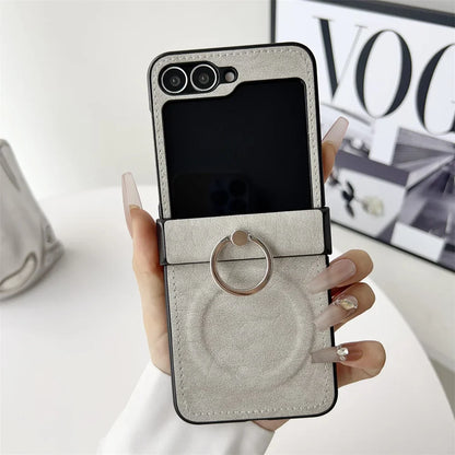 Elegant Leather Ring Stand Case