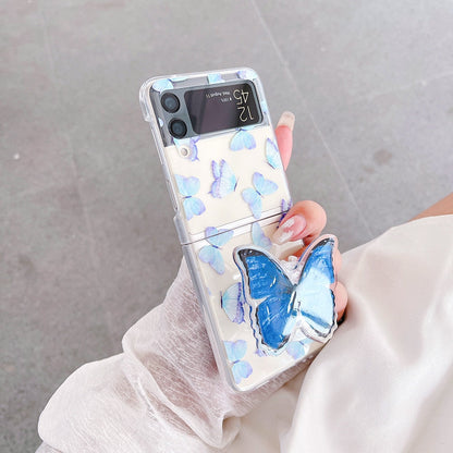 Butterfly Painted Shockproof Case For Samsung Galaxy Z Flip 4