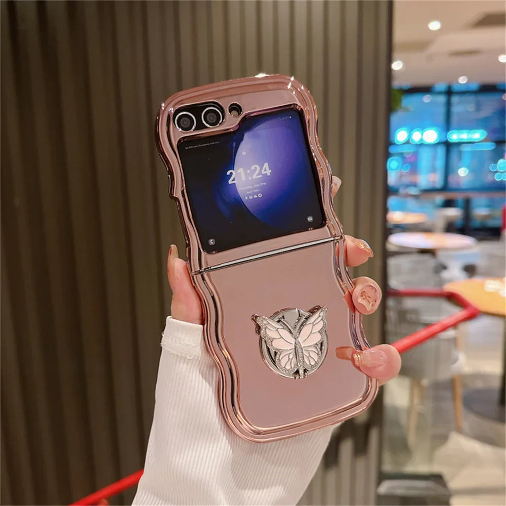 Luxury Butterfly Rotating Case for Samsung Galaxy Z Flip Series