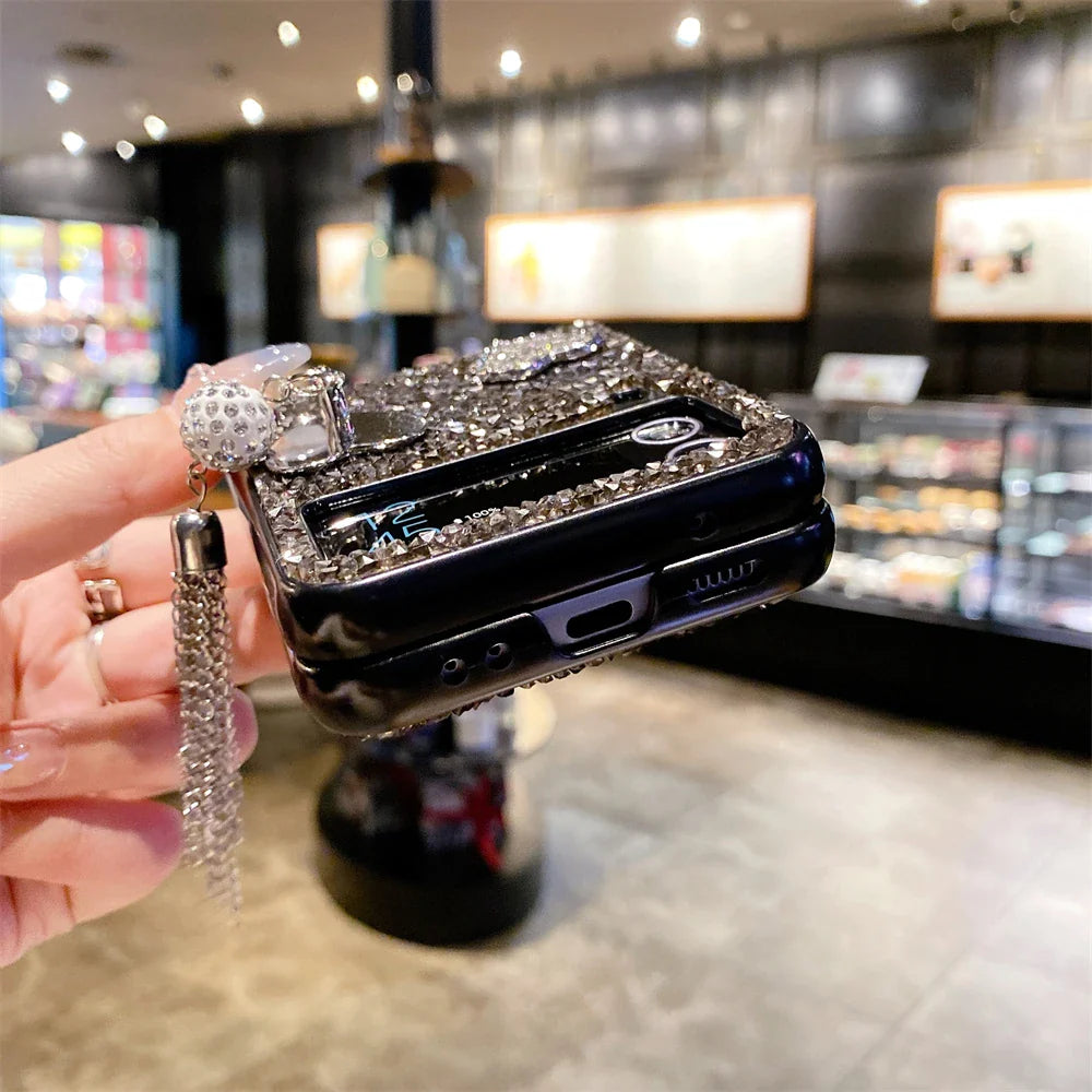 Luxury Heart Diamond Case for Samsung Galaxy Z Flip 3/4/5
