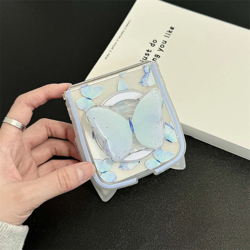 Cute Butterfly Magnetic Case for Galaxy Z Flip