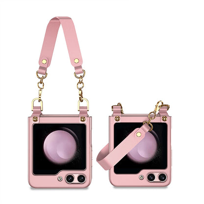 Electroplating Wrist Strap Case for Samsung Galaxy Z Flip 5