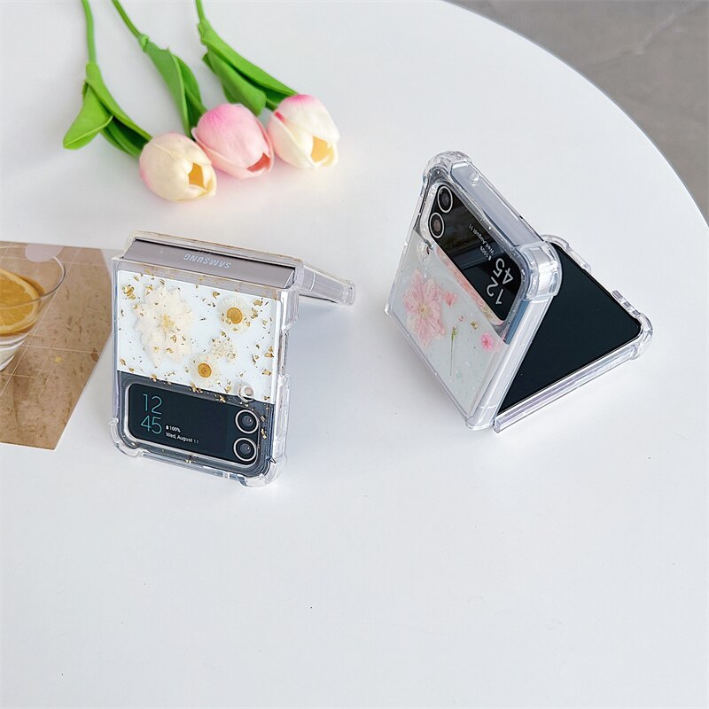 Bling Colorful Flower Case for Samsung Galaxy Z Flip 3 & 4