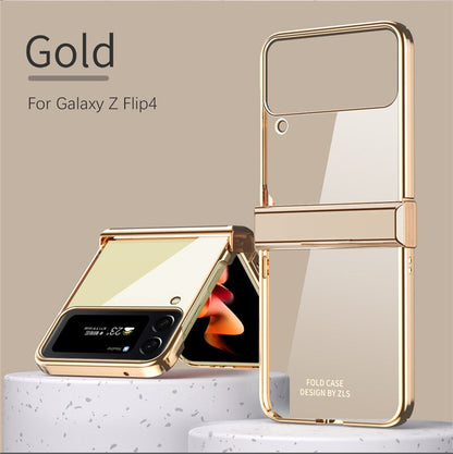 Transparent Plating Frame Full Protection For Galaxy Z Flip 4
