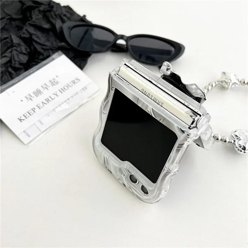 Metallic Water Ripple Phone Case for Samsung Galaxy Z Flip Series